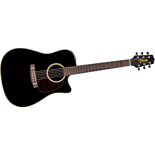 TEG531SC Takamine EG531S Black Gloss Solid Top Acoustic Electric Guitar