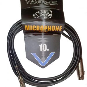 VANTAGE VCM040 PRO QUALITY 10FT MICROPHONE CABLE 3 METER XLR TO JACK MIC LEAD