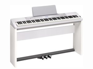 CASIO WHITE PX350 PRIVIA 88 Weighted KeyElectronic Digital Piano with legs and triple pedal board