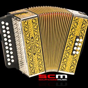 Hohner 2915 G/C Ht Vienna Model Diatonic Button Accordion Black