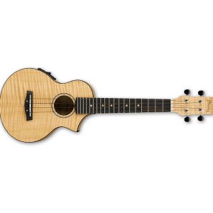 IBANEZ UEW12E Electric Ukulele Cutaway Concert Style Exotic Wood with Flamed Maple Top
