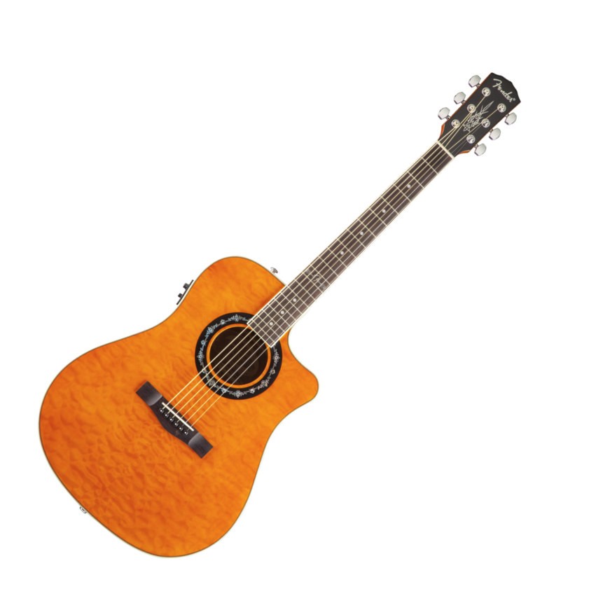 Fender T-Bucket 300CE V2 Amber Quilt ACOUSTIC GUITAR