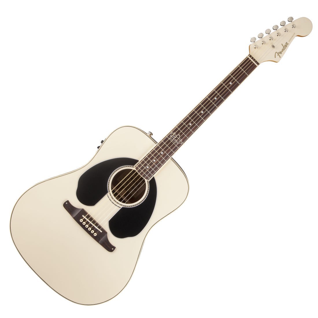 fender sonoran Tony alva white acoustic electric guitar