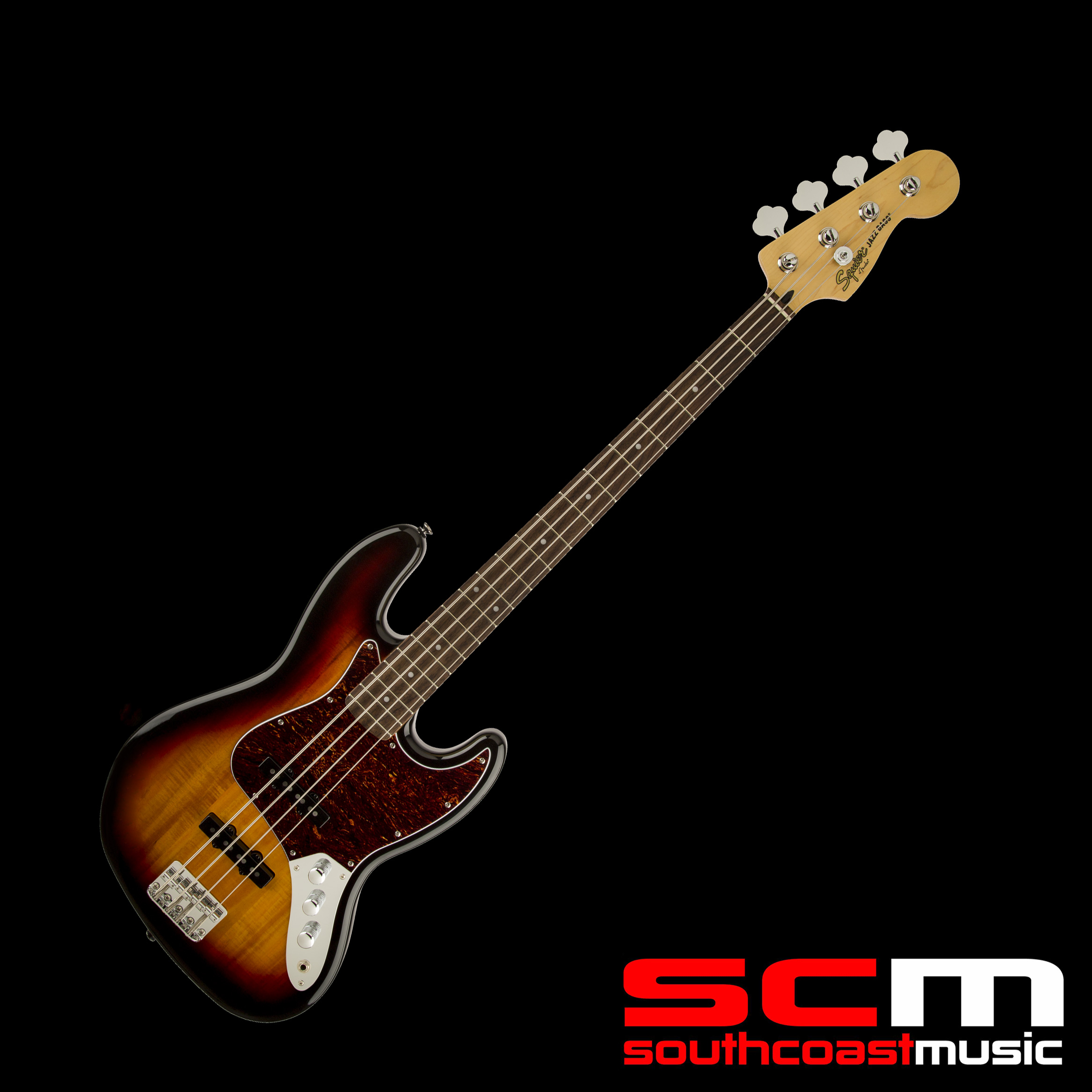Fender Squier Vintage Modified Jazz Bass 3SB Three Colour Sunburst Rosewood Fretboard