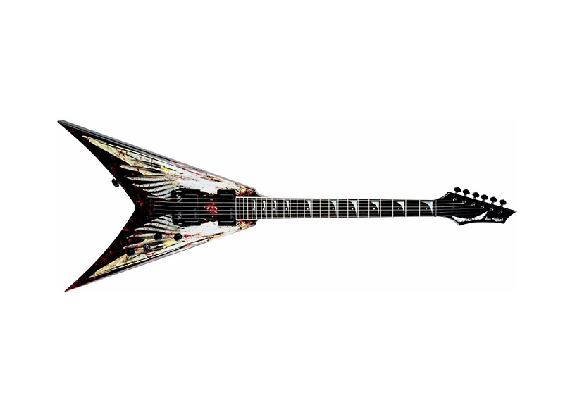 Angel of Death with Case Dean Dave Mustaine V Guitar