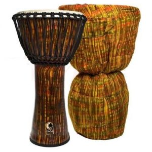 toca 14 inch lava burst DJEMBE HAND DRUM with bag