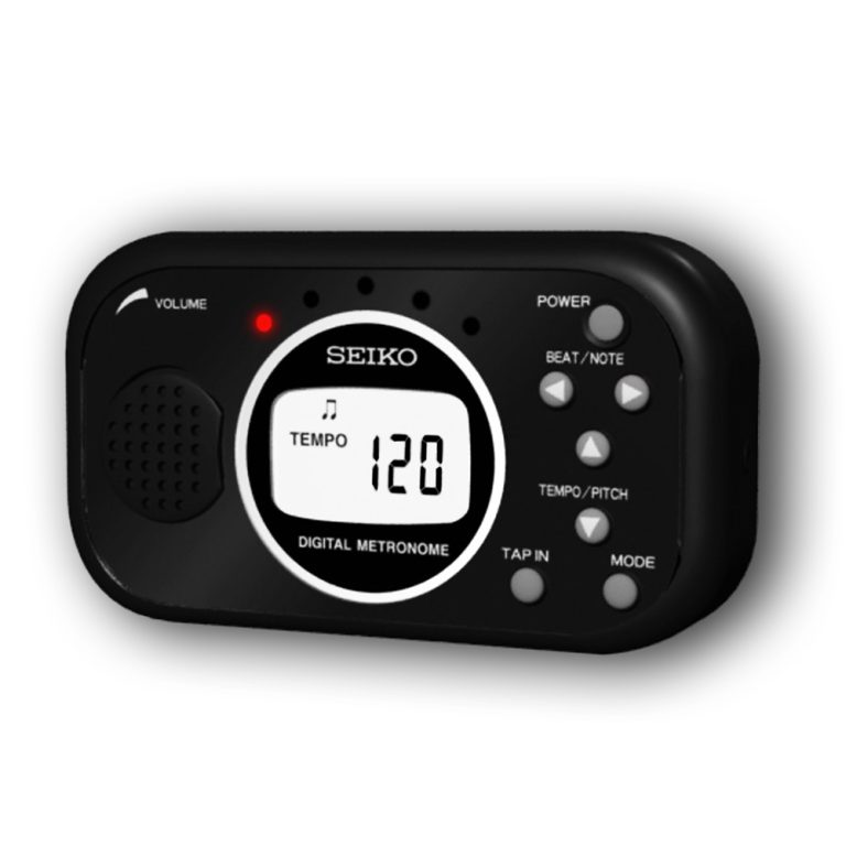 Seiko DM100BE Digital Pocket Metronome Tap Tempo Audio Out High Quality