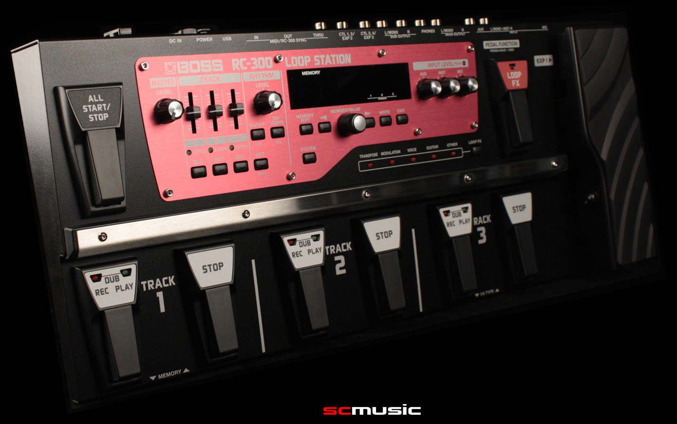 Boss Rc300 Loop Station Triple Stereo Looper Pedal South Coast Music