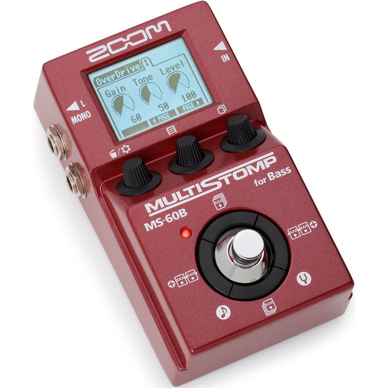 zoom ms60b bass pedal multistom fx