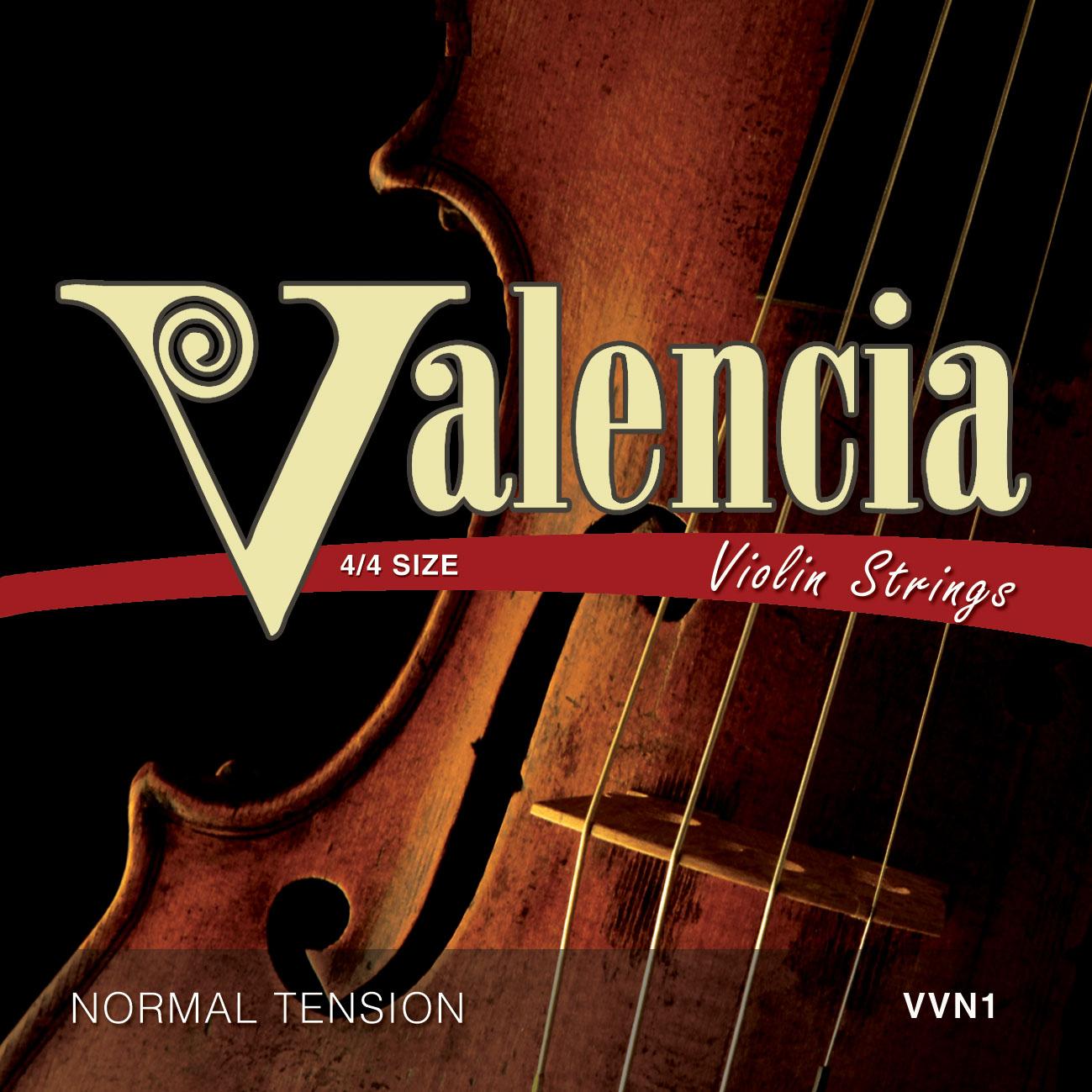 vvn1 Valencia 4 4 full Size Violin String Set Steel Ball End