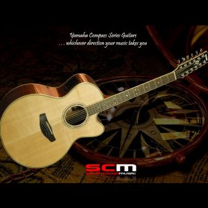 YAMAHA Compass Series CPX700II-12 12 String Acoustic Electric Guitar Natural Gloss Finish in Hard Shell Case