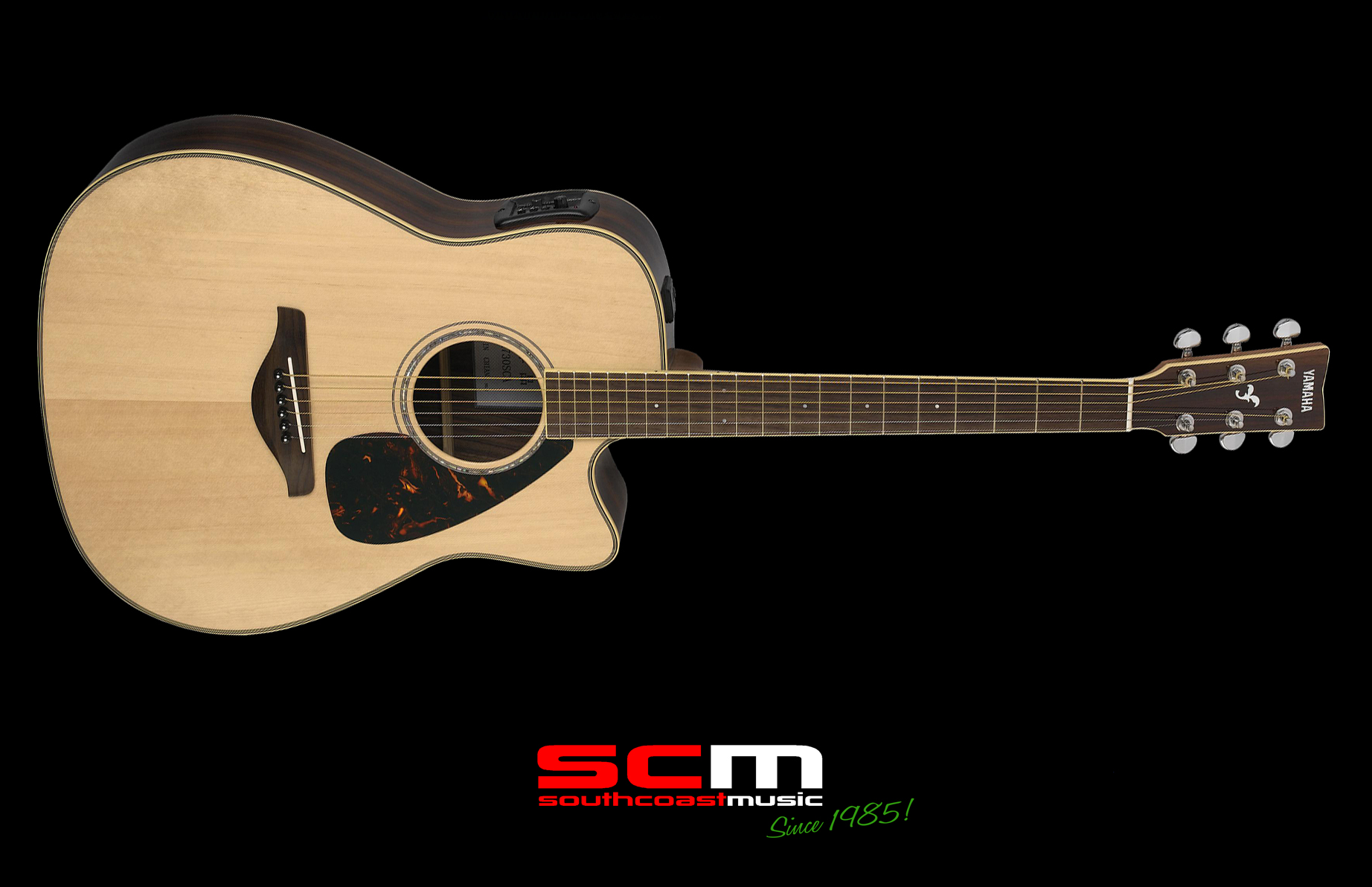 Yamaha Acoustic Guitar FGX730SC Solid Sitka Spruce Top Natural Finish