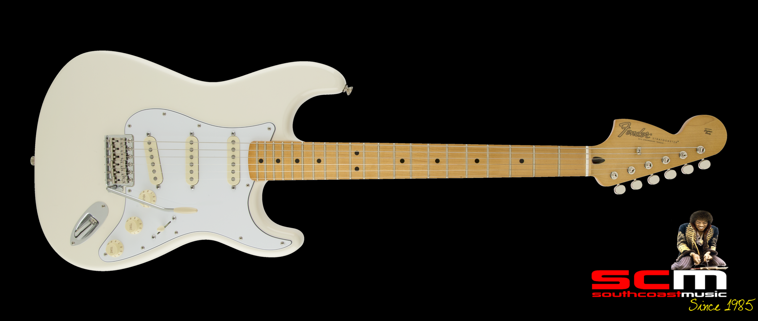 Fender Jimi Hendrix Stratocaster Electric Guitar Olympic White Finish PRE-CHRISTMAS SALE 30% OFF!