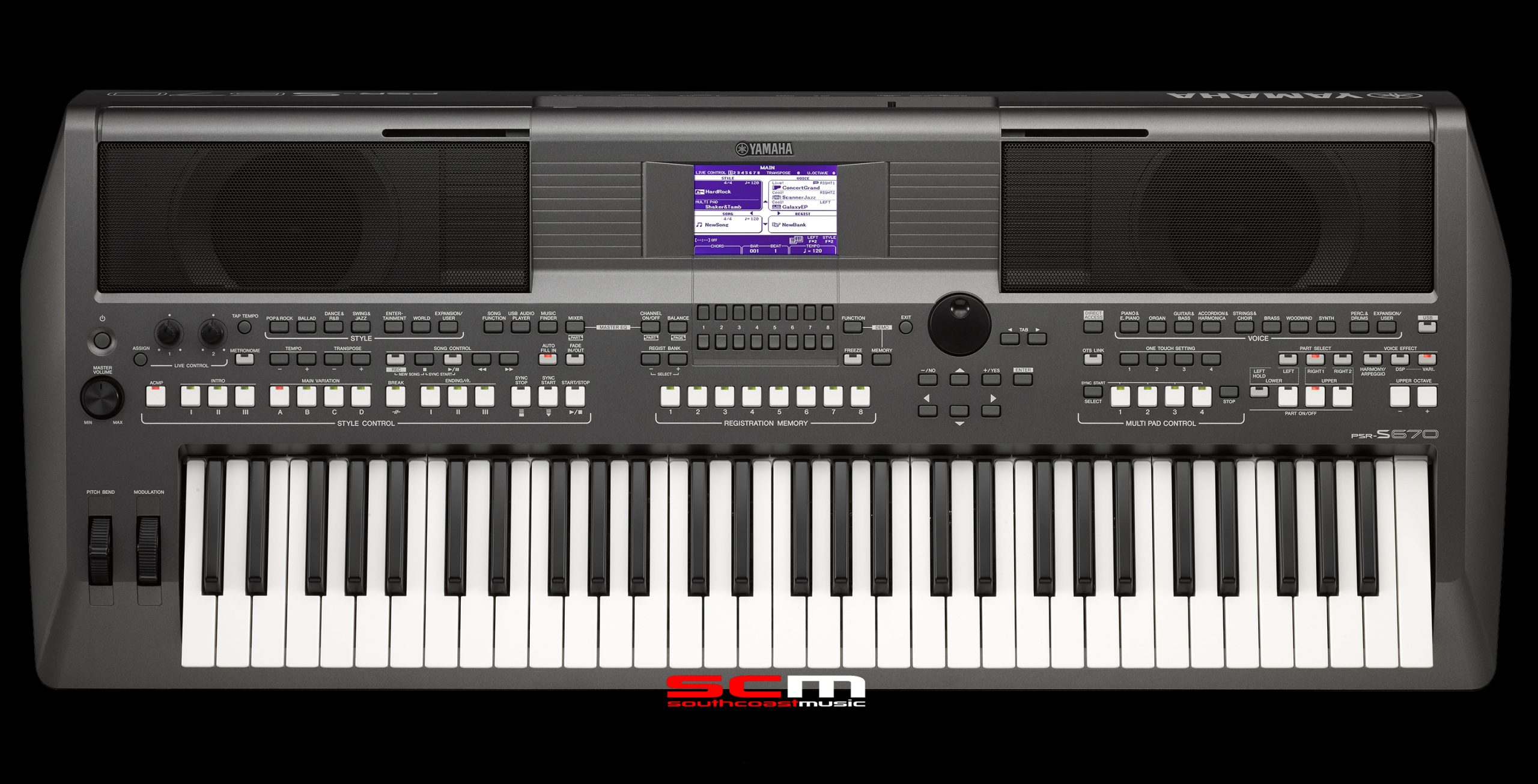 YAMAHA PSRS670 61-Key Workstation Arranger Keyboard