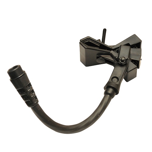 ACCETERA M1-E5 Base Mic Clamp Male Threads 5" Extension Perpendicular Mount Attach Microphones To Drums & Stands