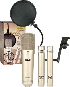CAD GXL2200SSP Studio Pack 1 x GXL2200 Mic & EPF15a - 2 x GXL1200 Microphones