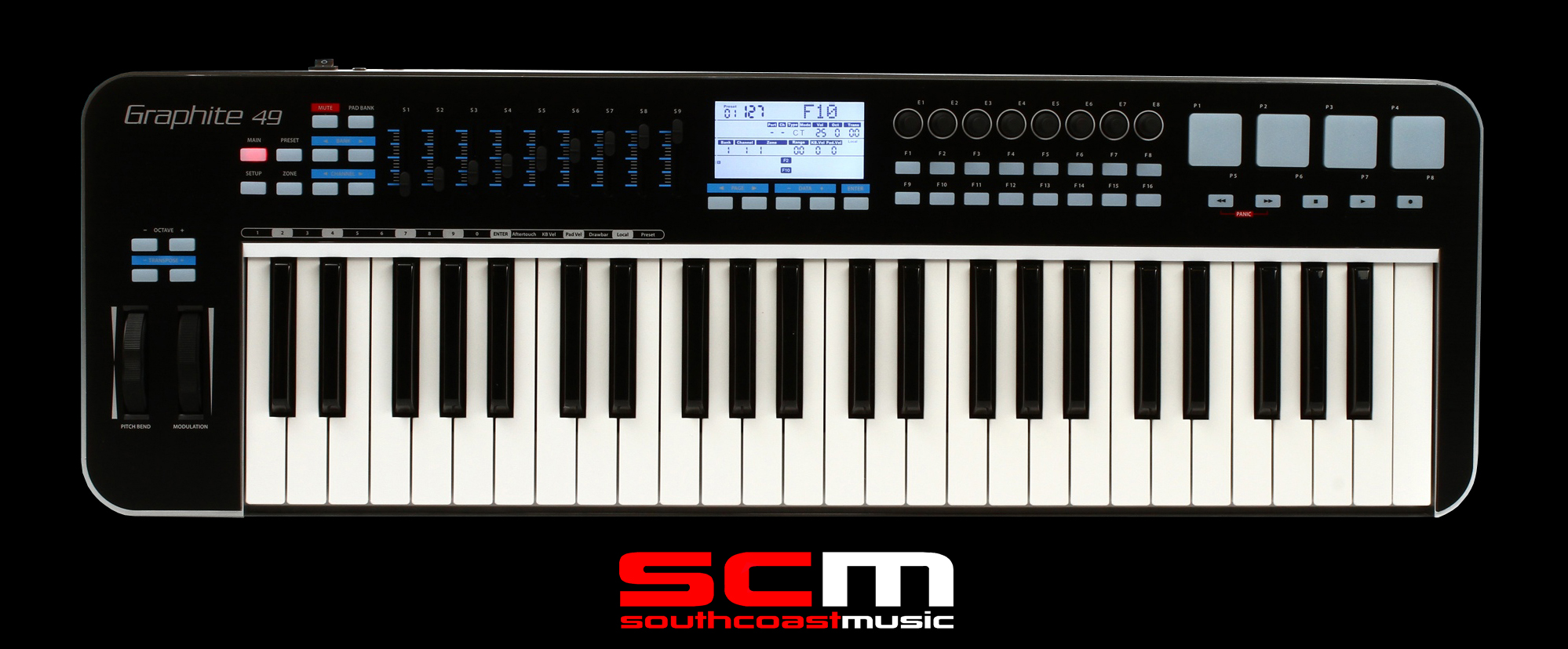 Samson Graphite 49 USB MIDI Keyboard Controller - 49 Keys