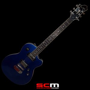 HAGSTROM D2H DELUXE ELECTRIC GUITAR BLUE SPARKLE FINISH