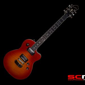 HAGSTROM D2H DELUXE ELECTRIC GUITAR CHERRY BURST FINISH