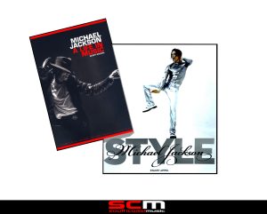 MICHAEL JACKSON TWIN PACK - STYLE and A LIFE IN MUSIC - 2 BOOK PACK GREAT PRICE!