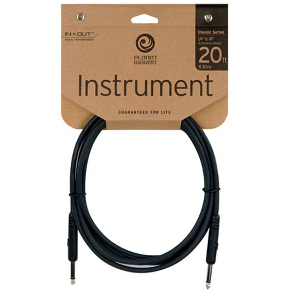 DADDARIO PLANET WAVES CLASSIC GUITAR CABLE 20 PW-CGT-20 20ft LEAD