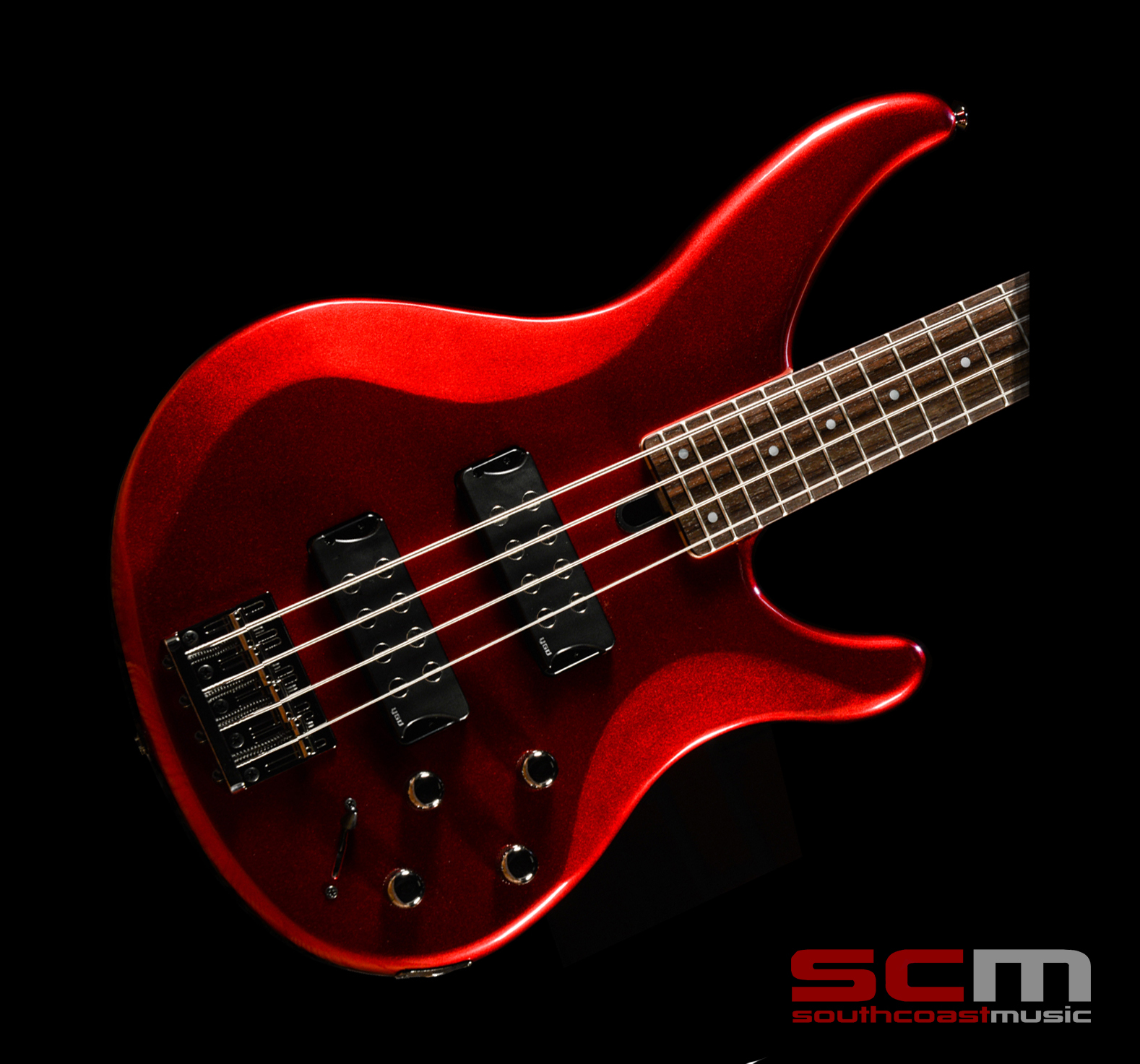 Yamaha TRBX304 4String Electric Bass Guitar Metallic Red South Coast