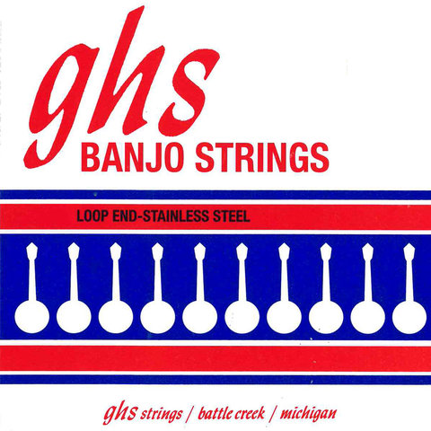GHS 751295 Banjo 4 String Set 11/30 Phosfor Bronze Tenor Medium Johnny Baier Strings