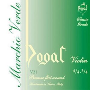 Dogal DLV21 Violin 4/4-3/4 Strings Bronze Flat Wound String Set