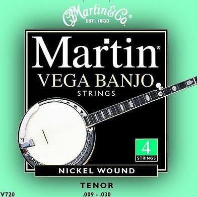 Martin Vega Banjo Strings Tenor Nickelwound 9-30 4 Strings V720 String Set