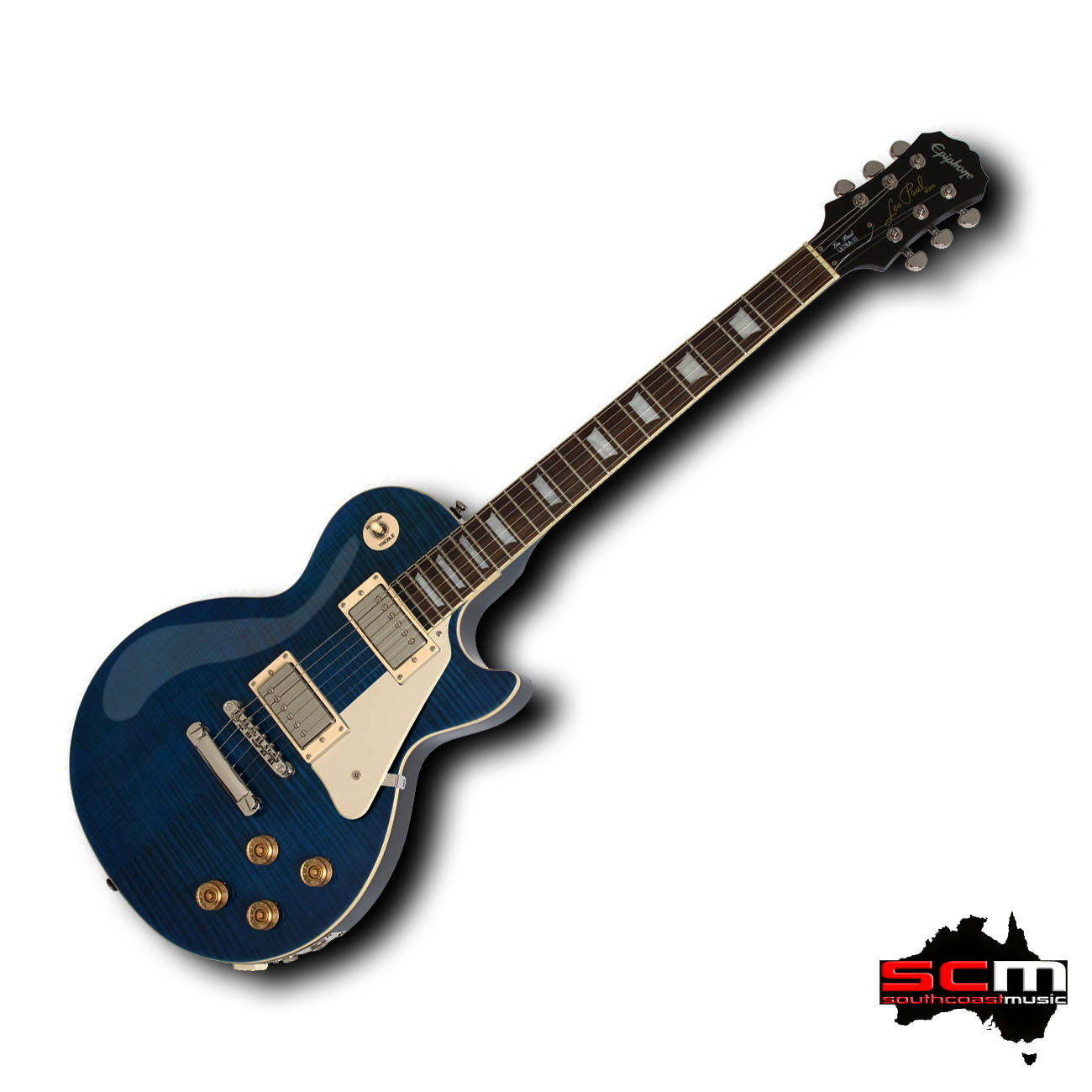 Epiphone Les Paul Ultra III Midnight Sapphire Flame Maple Top