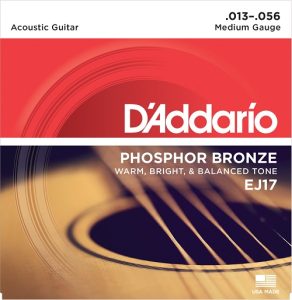 D'Addario EJ17 Acoustic Guitar 13/56 Phosphor Bronze