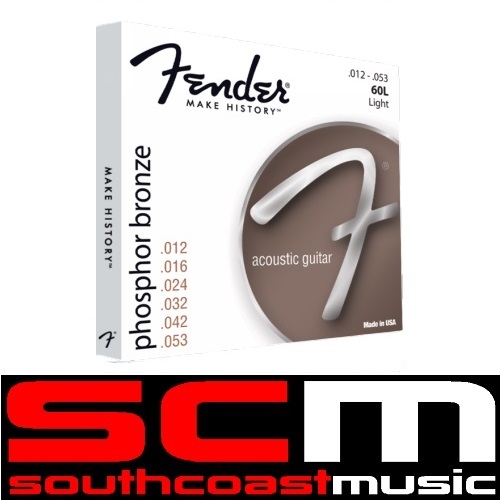 Fender 0730060403 Acoustic Guitar 12 to 53 Ball End Light Strings