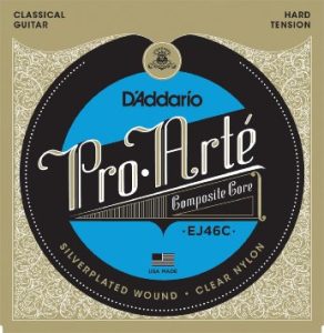 Daddario EJ46C Classical 285 46 Nylon Hard Tension Guitar Strings