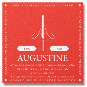 Albert Augustine Augred String Set Classical Red Medium Tension Strings