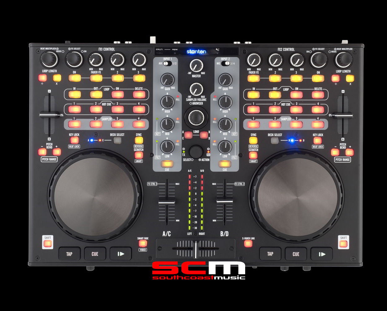 STANTON DJC4 DIGITAL DJ Midi USB CONTROLLER WORKSTATION with VIRTUAL DJ