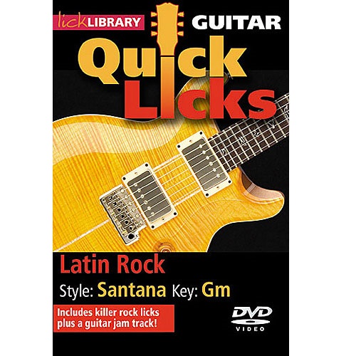 Lick Library Guitar Quick Licks Latin Rock DVD