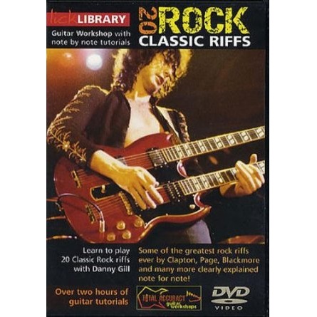 Lick Library Learn to Play 20 Classic Rock Riffs DVD