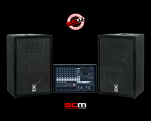 YAMAHA EMX312SC + A12 600 WATT PA SYSTEM with speaker cables