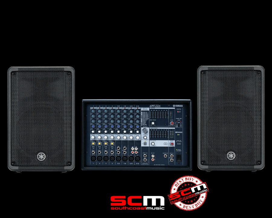 Yamaha EMX312SC Powered Mixer + Yamaha CBR10 SPEAKERS with speaker