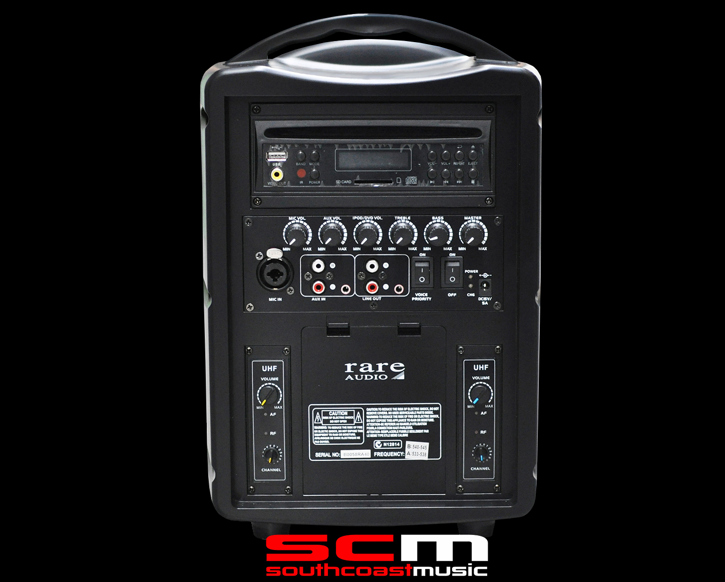 RARE AUDIO RAWRB80 Compact Powerful Portable Wireless PA System