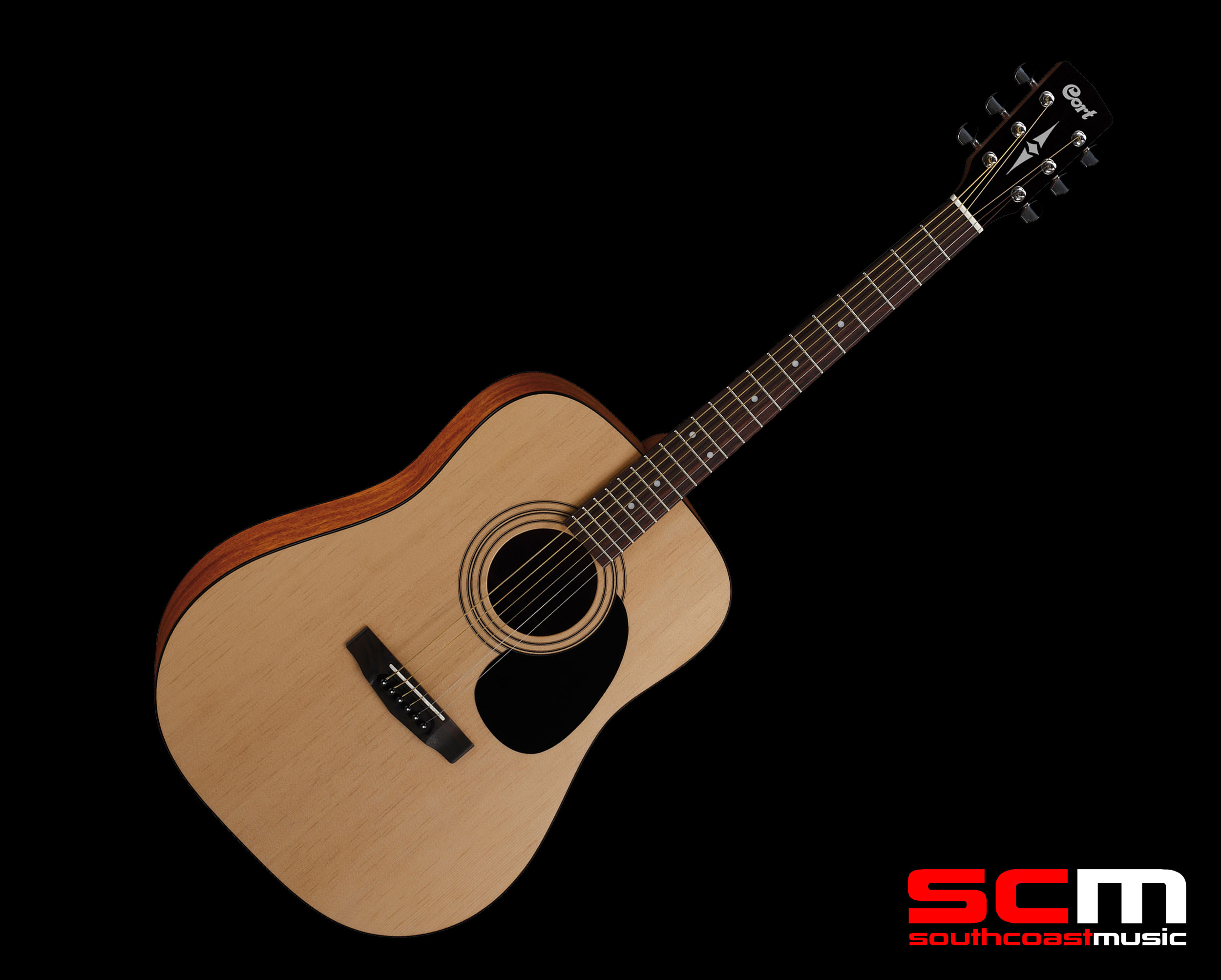 CORT AD810 Dreadnought Steel String Acoustic Guitar Satin Natural