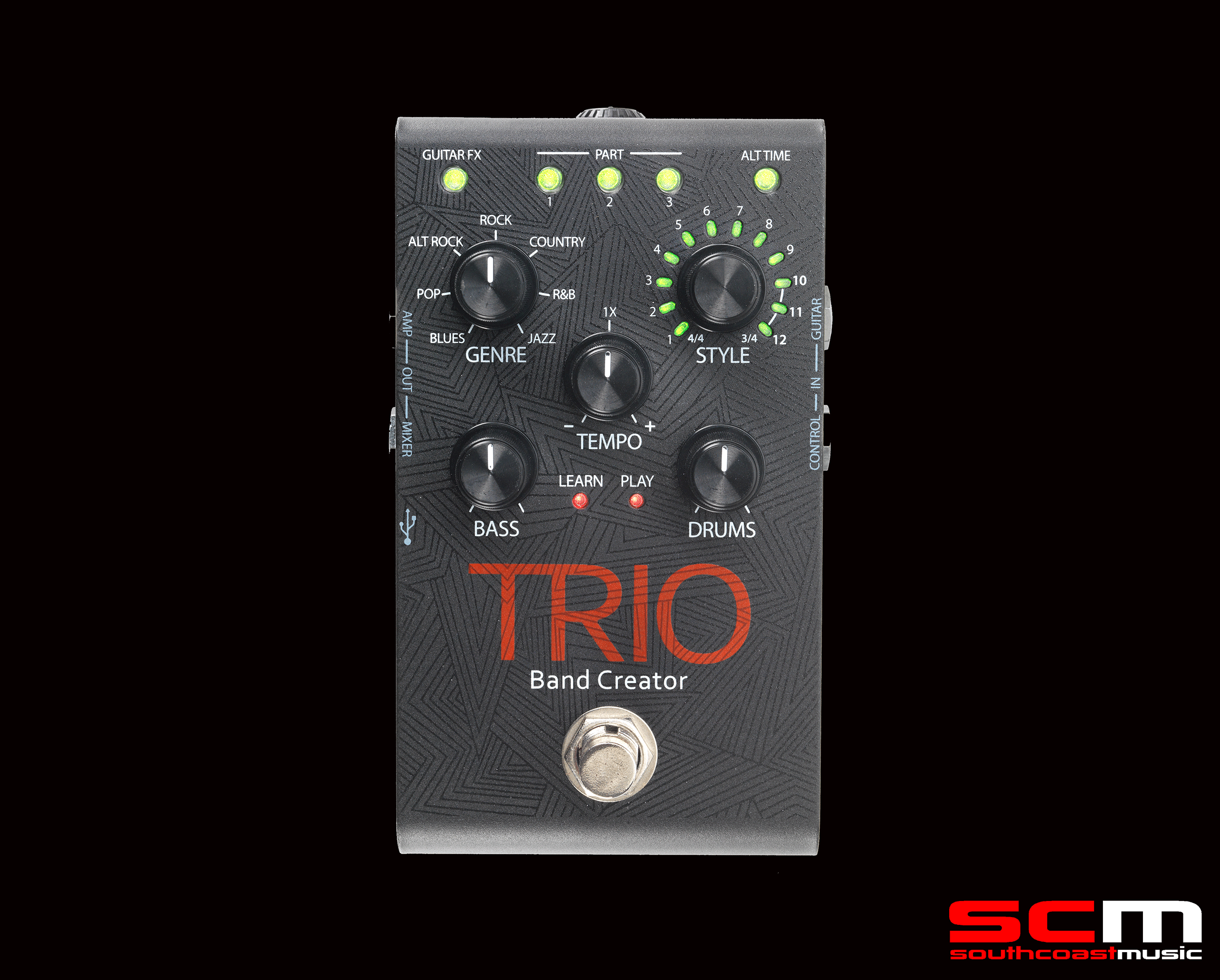 Digitech Trio Band Creator Guitar Pedal A Band Inside a Stompbox