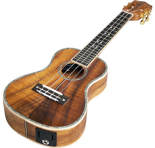 LANIKAI SCEK ALL SOLID AAA KOA EXOTIC SERIES CONCERT UKULELE LUSKECGCS w/ FISHMAN SONICORE PICK