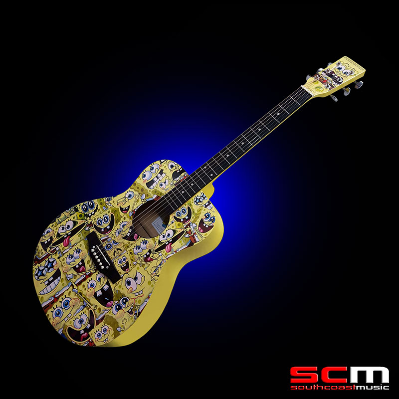 SpongeBob SquarePants Dreadnought Steel String Acoustic Guitar Package almost gone forever South Coast Music