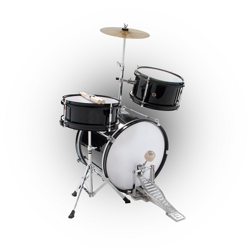 DXP 3 Piece Junior Drum Kit TXJ3BK Drumset with Cymbal Sticks Black Finish South Coast Music