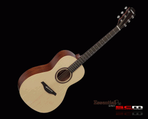 HOHNER EP1-SP PARLOR SIZE ACOUSTIC GUITAR SOLID SITKA SPRUCE TOP