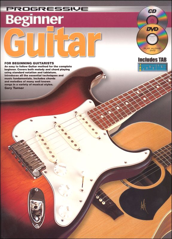 Progressive Beginner Guitar Method CD and DVD For Beginning Guitarists