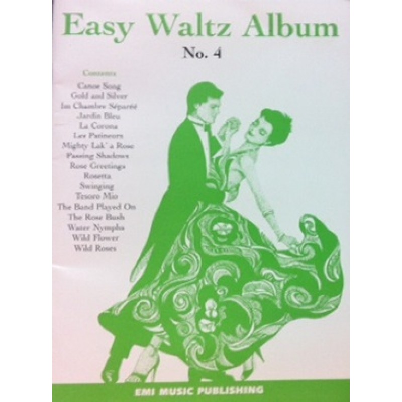 Easy to Play Waltz Album No 4 Sheet Music Song Book