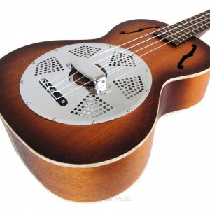 KALA TENOR RESONATOR UKULELE MAHOGANY BODY & CHROME CONE