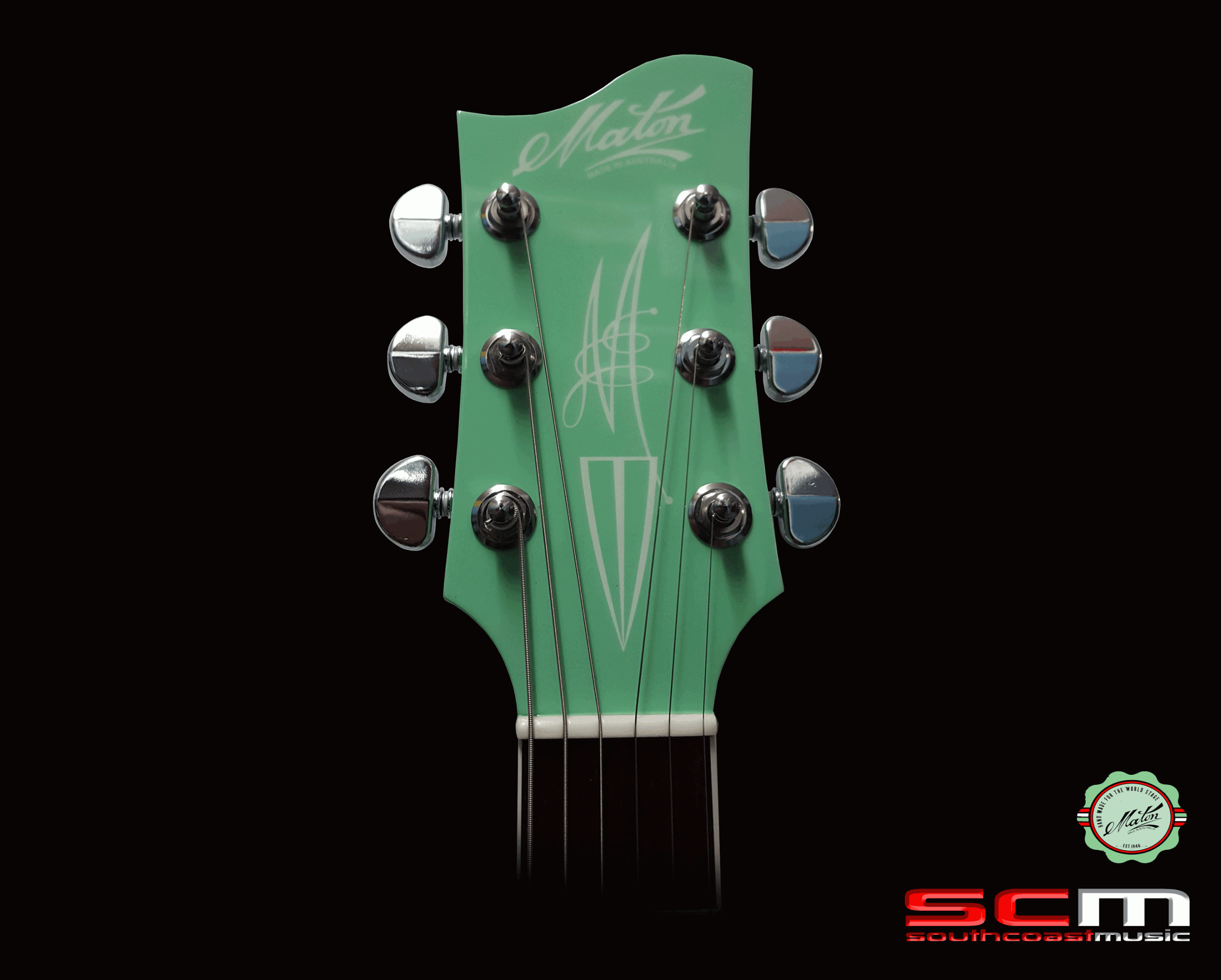 Maton Mastersound MS503C Classic Electric Guitar with Bigsby Tahiti Green Limited Edition